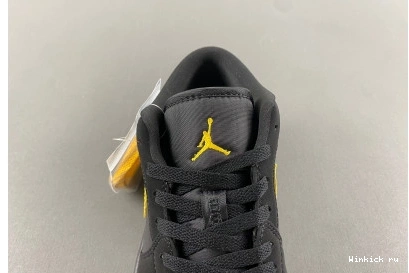 University Jordan Air 1 Gold' 'Black Low 0811